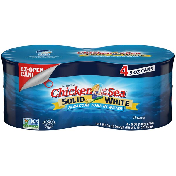 Chicken Of The Sea Solid Albacore Tuna In Water 20 oz., PK6 10048000700855 - main